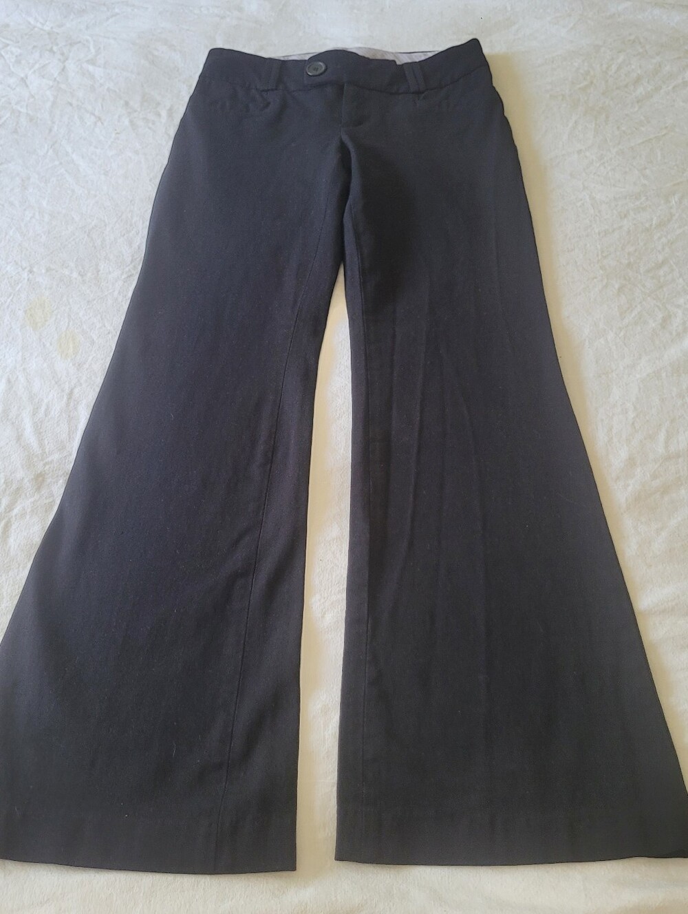 Banana Republic Black Trousers Dress Pants Womens 4 stretch 323 Martin Fit